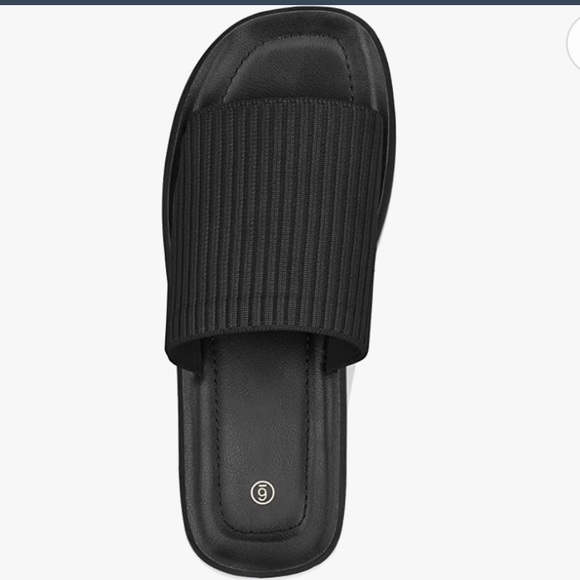 Elastic Knit Platform Sandals Summer Slip On Open Toe - Picture 5 of 12